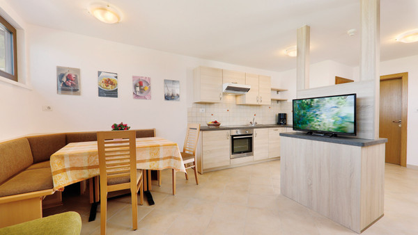 La zona giorno Residence Wiesenhof