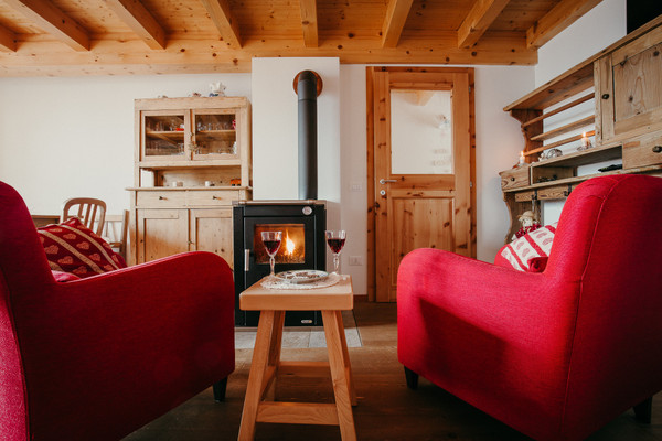 The living room Apartment in hut Cavecia