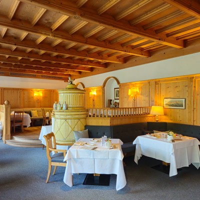 The restaurant Nova Levante / Welschnofen Romantik Hotel Post