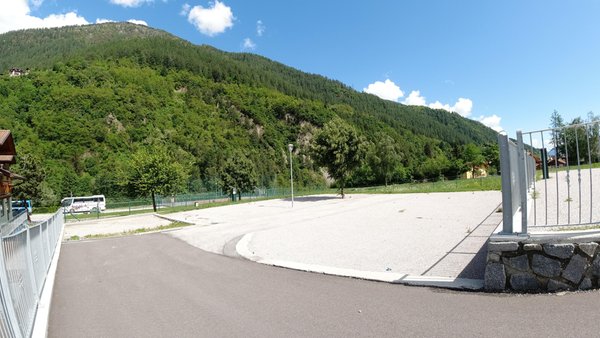 The car park Camping Dolomiti