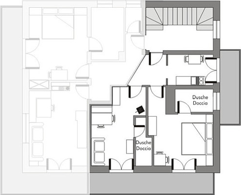 The floor plan Apartments Haus Petra