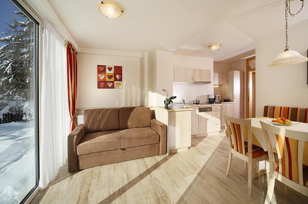 La zona giorno Residence Ulrike