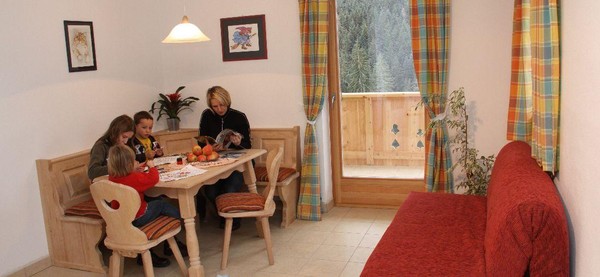 The living area Farmhouse apartments Matzhof