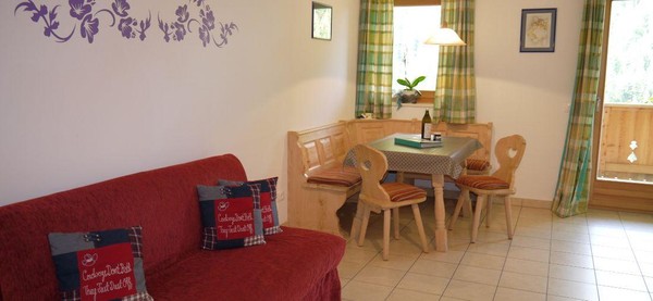 The living area Farmhouse apartments Matzhof