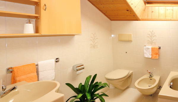 Foto del bagno Appartamenti in agriturismo Gamperhof