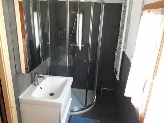 Foto del bagno Appartamento in baita La Quiete di Tregiovo