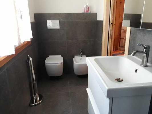 Foto del bagno Appartamento in baita La Quiete di Tregiovo