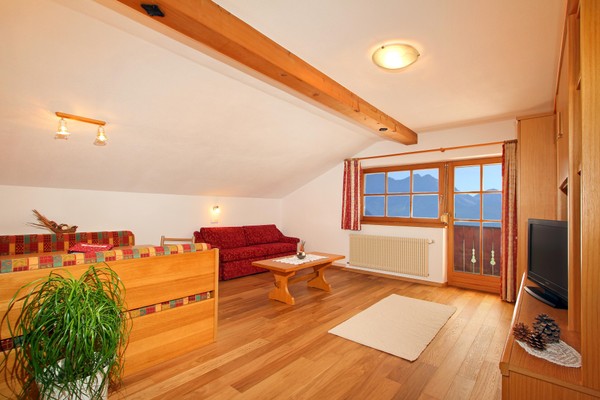 The living area Farmhouse apartments Obwegiserhof