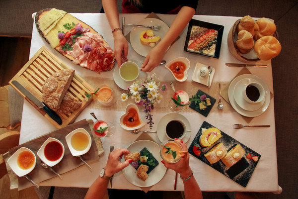 Das Frühstück Ferienwohnungen auf dem Bauernhof Tiefentalhof