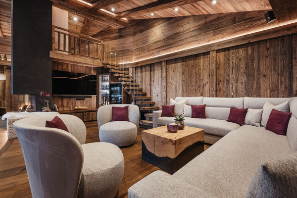 Das Wohnzimmer Luxury Chalet Lefiro