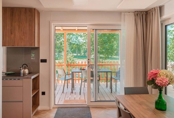 The living area Camping Ekar Asiago