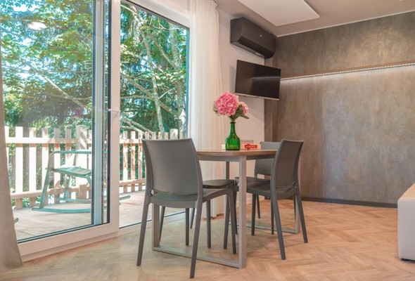 The living area Camping Ekar Asiago