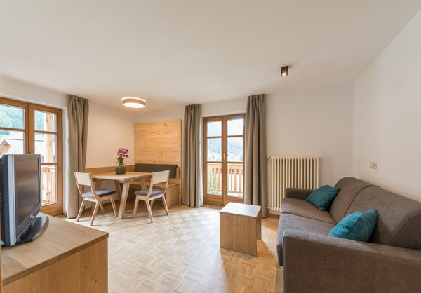 La zona giorno Residence Edelweiß