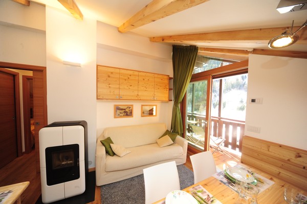 La zona giorno Appartamento Larice Due