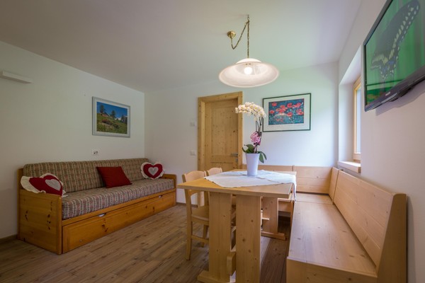 La zona giorno Appartamento Maso Cucol