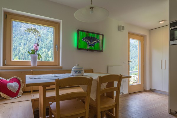 La zona giorno Appartamento Maso Cucol