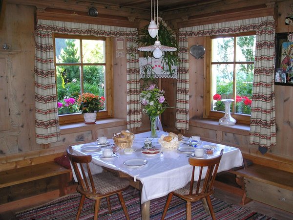 La zona giorno Appartamenti in agriturismo Müllerhof