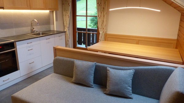 The living area Farmhouse apartments Riederhof