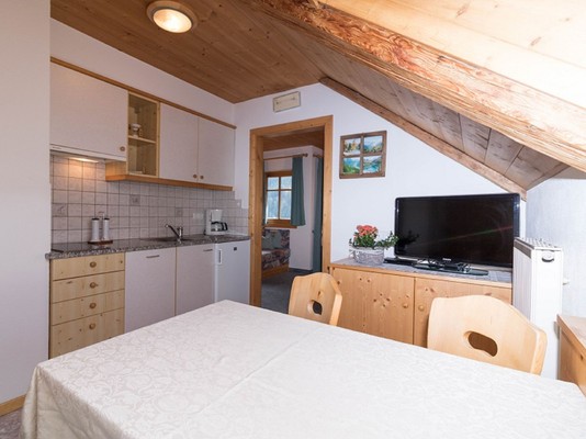 La zona giorno Appartamenti in agriturismo Innerkumpflhof