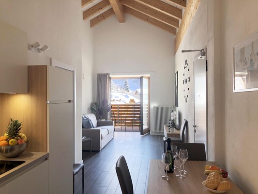 La zona giorno Residence Aurora