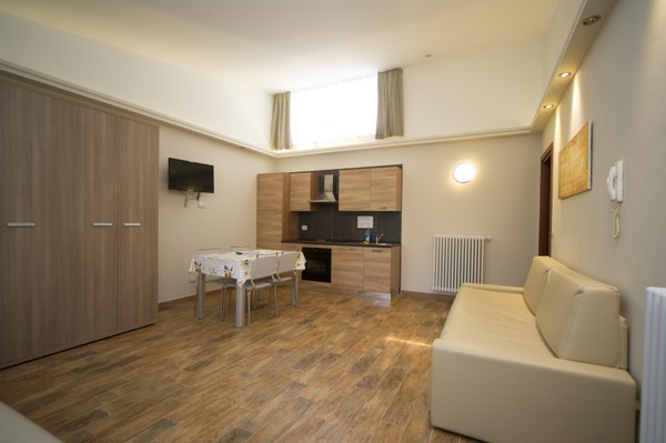 La zona giorno Residence Tabor