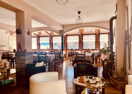 Il ristorante Claviere Piccolo Chalet