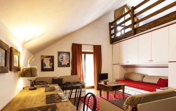 La zona giorno Aparthotel Claviere