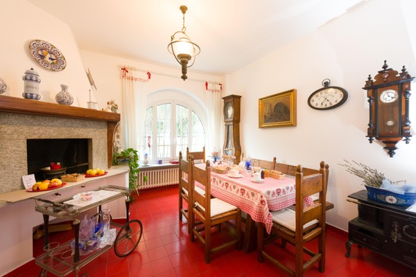 La zona giorno Bed & Breakfast Blu lavanda