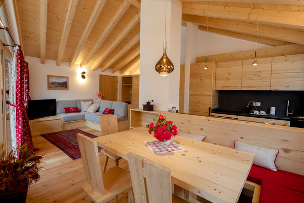 La zona giorno Chalet del Capriolo