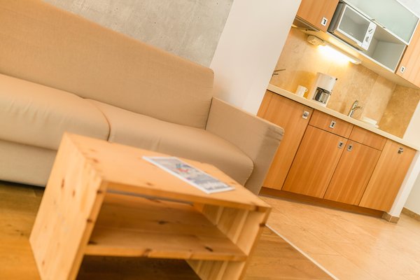 La zona giorno Residence Tolderhof