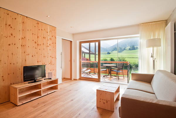 La zona giorno Residence Tolderhof