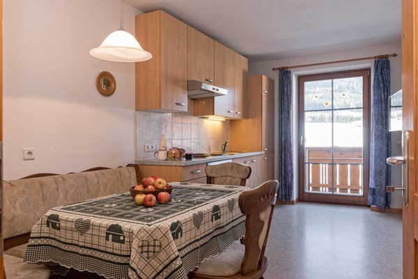 La zona giorno Appartamenti in agriturismo Schöneggerhof