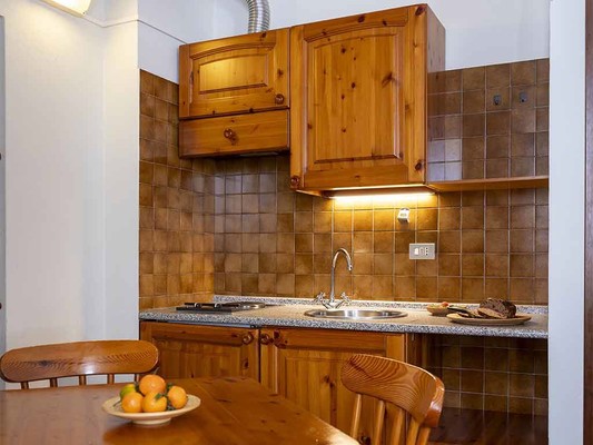 La zona giorno Residence Cima Jazzi