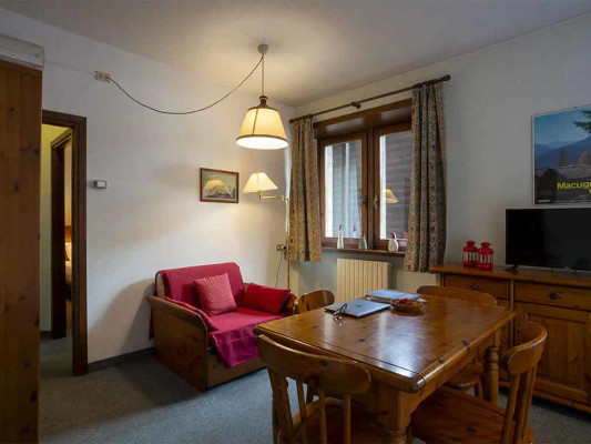 La zona giorno Residence Cima Jazzi