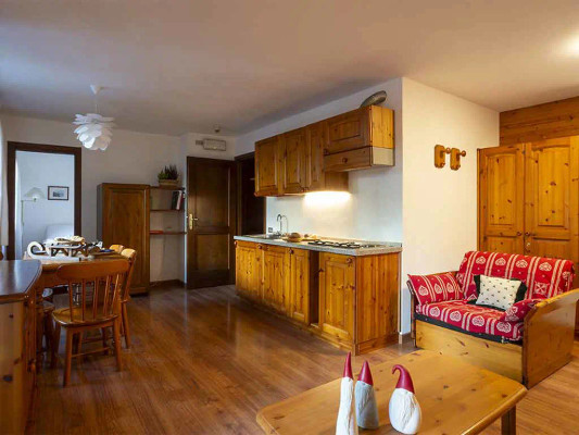 La zona giorno Residence Cima Jazzi