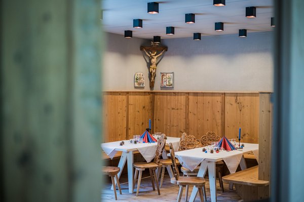 The restaurant San Giovanni / St. Johann (Valle Aurina / Ahrntal) KOASA-HOF Superior Chalet / Gäste-Hof / Maso-Vacanze