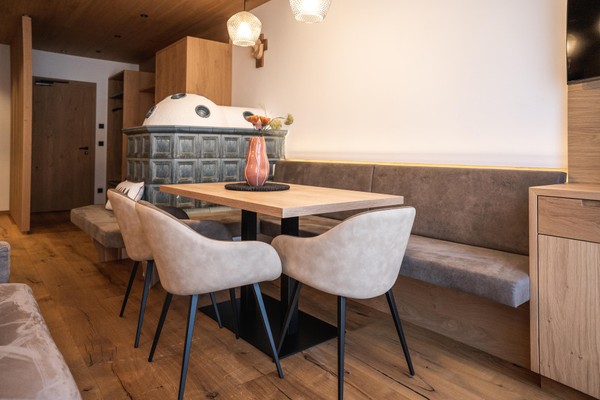 La zona giorno Aparthotel Zum Schlössl