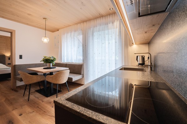 La zona giorno Aparthotel Zum Schlössl