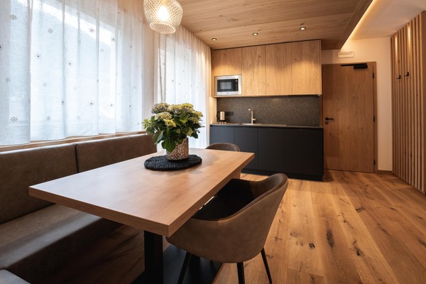 La zona giorno Aparthotel Zum Schlössl