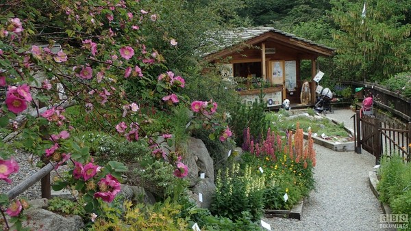 Foto vom Garten Oropa (Alpen von Biella)