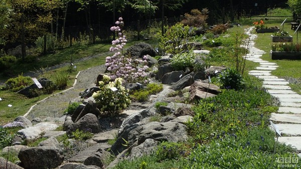 Foto vom Garten Oropa (Alpen von Biella)