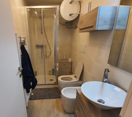 Foto del bagno Appartamento Il Nido di Fassa
