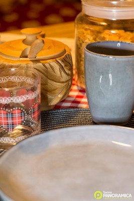 Das Frühstück Ferienhütte Chalet la Cesarina