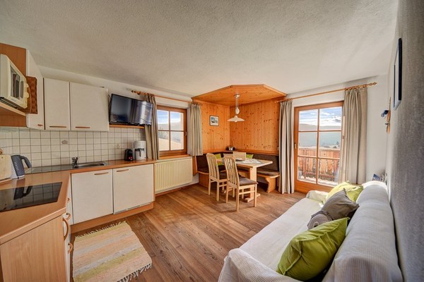 La zona giorno Appartamenti in agriturismo Tötscherhof