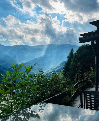 Aussicht vom Betrieb