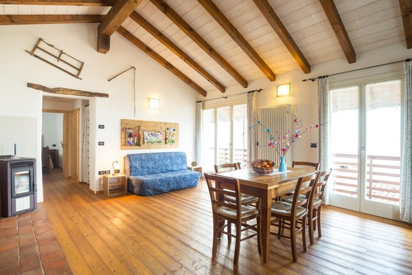 La zona giorno Appartamenti in agriturismo Vecchio Borgo