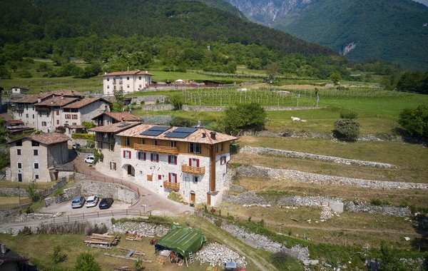Lage B&B auf dem Bauernhof Le Terre di Gu Tenno
