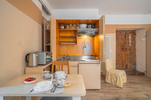 La zona giorno Appartamenti in agriturismo Antica dimora del gallo nero