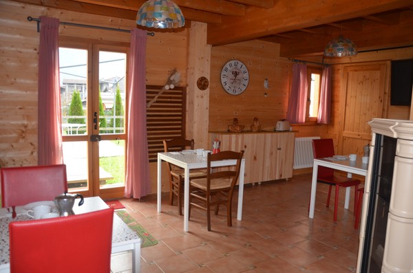 Die Gemeinschaftsräume Bed & Breakfast Chalet Trentino
