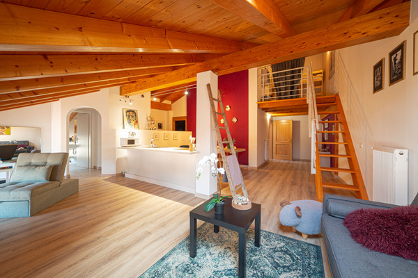 La zona giorno Appartamenti Le Muse Comano Terme Holiday